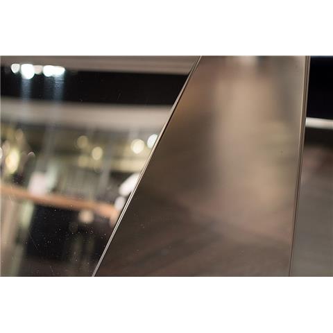 1.8m Freedom Steel Thin Edge - Rectangular Marble Dining Table