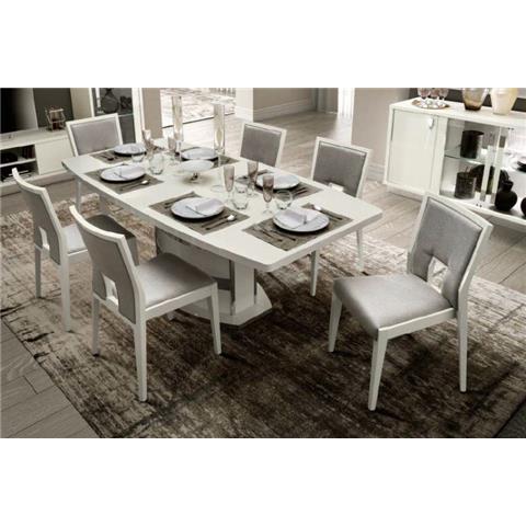 Camel Roma Day Ambra White Eco Leather Vermont Italian Dining Chair