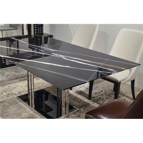 1.8m ELBA - Slim Edge -Rectangular Marble Dining Table