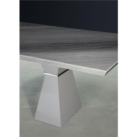 1.8m CLEPSY PLUS WOOD - Rectangular Marble Dining Table