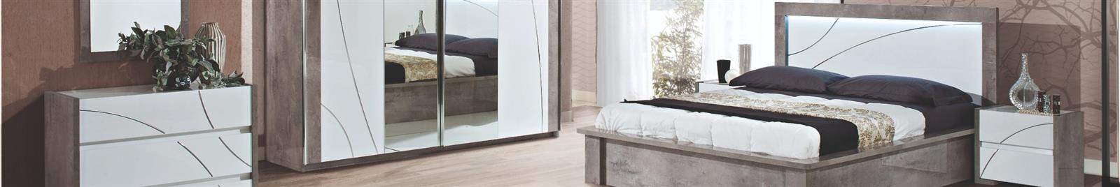 Milano Grey Highgloss - Bedroom