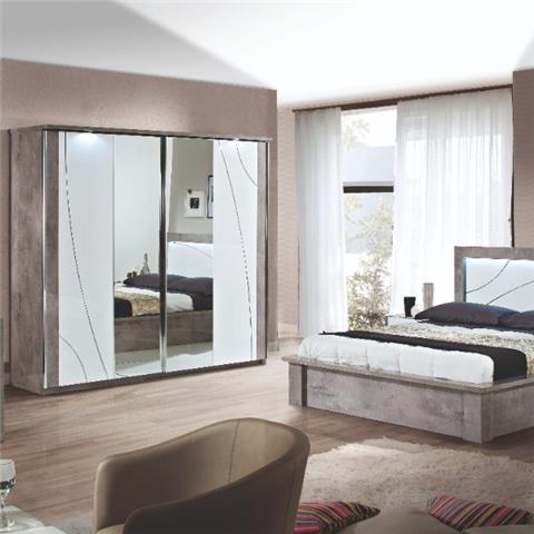 Milano Grey Highgloss - Bedroom