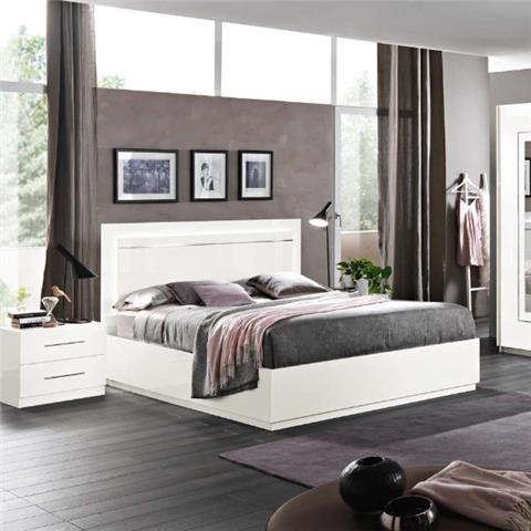 Star  - High Gloss White - Italian Bedroom Furniture