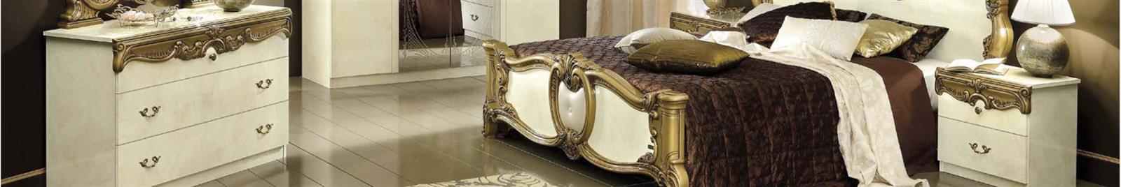 Barocco Ivory & Gold Range - Italian Bedroom Furniture