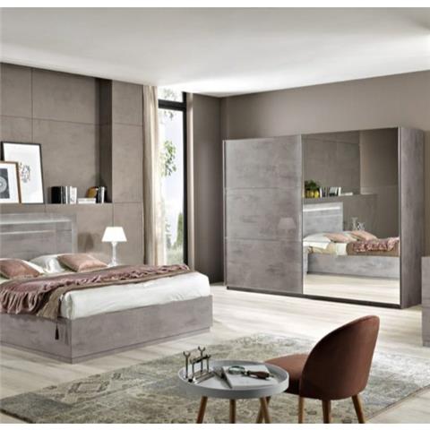 Star  - High Gloss Grey - Italian Bedroom Furniture