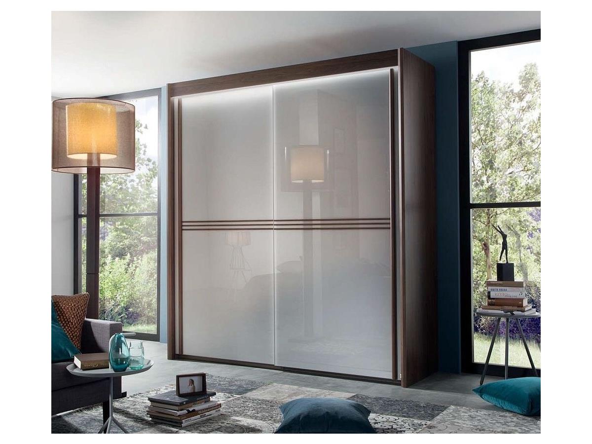 Rauch Ravello 2 Door Sliding Wardrobe in Royal Walnut and Silk Grey ...