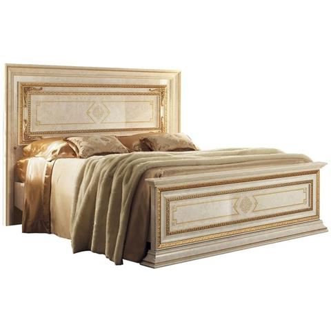 Arredo Classic Leonardo King Bed Golden Italian Bed