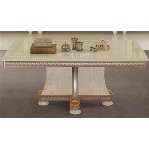 Arredoclassic Liberty Ivory with Gold Italian Coffee Table