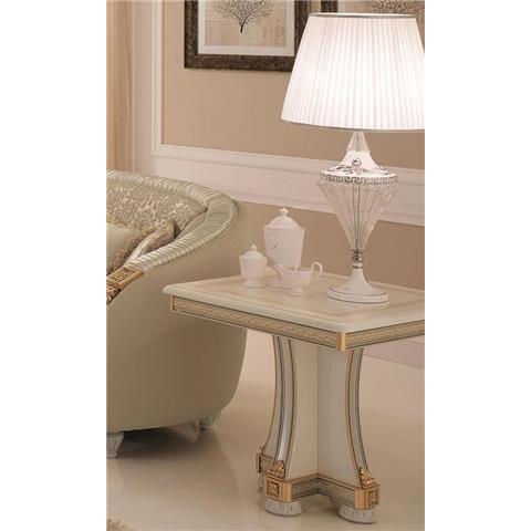 Arredo Classic Liberty Ivory with Gold Italian Lamp Table