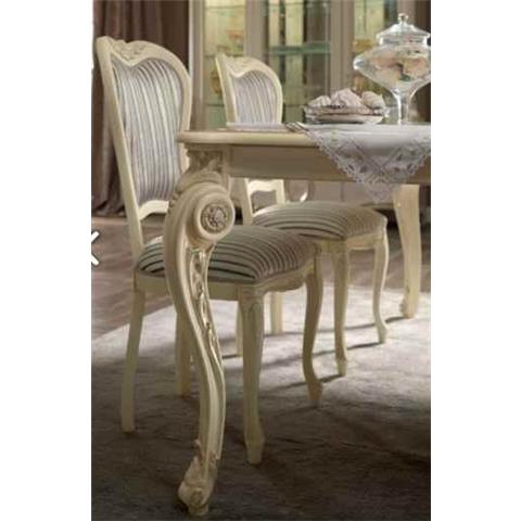 Arredoclassic Tiziano Silver Italian Fabric Dining Chair