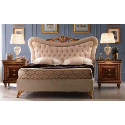 Arredoclassic Modigliani Mahogany Italian Upholstered Bed