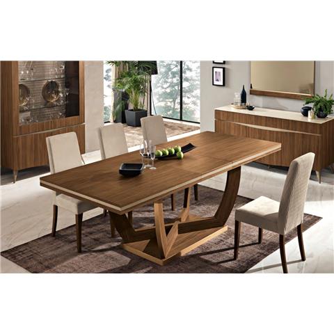 Emozioni  Walnut EXT Dining Table & 6 Chairs