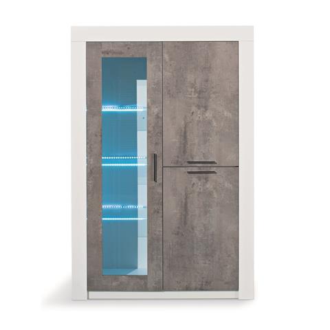 Parma Grey Highgloss 2 Door Wall Unit