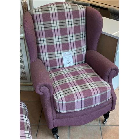 Fabric Wing Chair