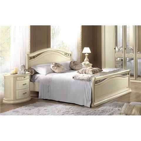 Camel Siena Night Ivory Italian Bed with Footboard