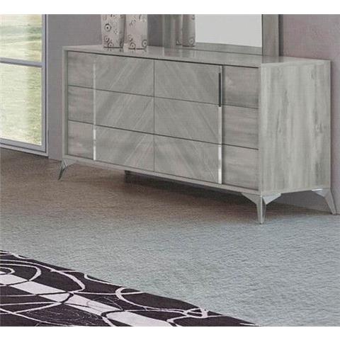 H2O Design Alysha Light Grey 6 Drawer Dresser