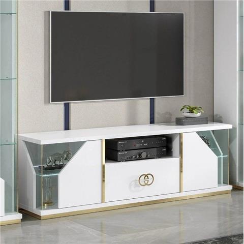 H2O Design Vogue White Italian TV Cabinet