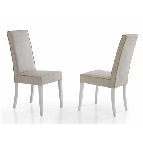 H2O Design Vogue White Italian Dining Chair in Pair