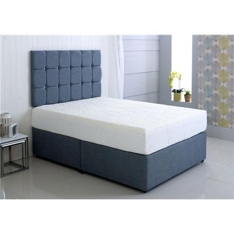 Kayflex 5ft Hybrid Cool Blue 17.5cm Reflex Memory Foam Divan Bed