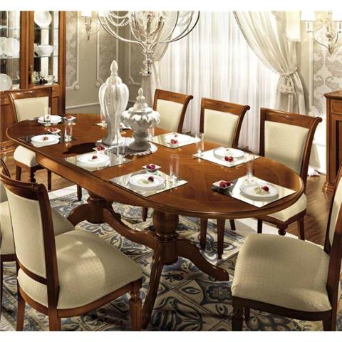 Torriani Walnut Large Ex Table Including 6 Chairs