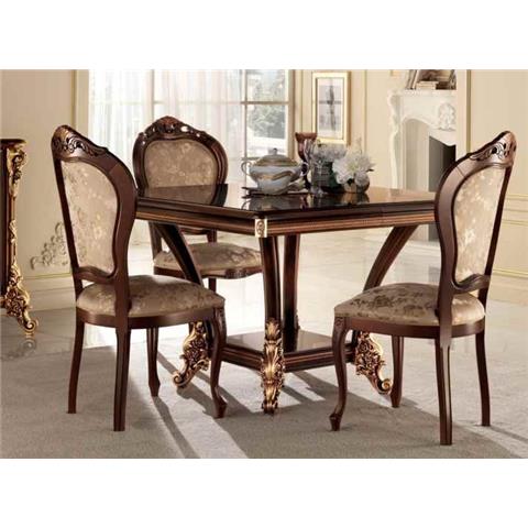 Arredoclassic Sinfonia Walnut Italian Square Dining Table Only - 120cm