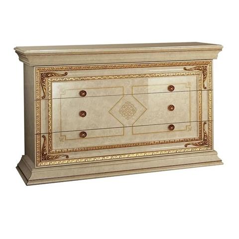 Arredo Classic Leonardo Golden Italian 3 Drawer Dresser