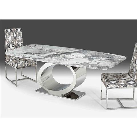 1.8m Eye Slim Edge - Rectangular Marble Dining Table