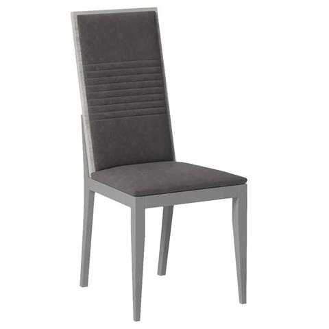 Status Mia Day Silver Grey Italian Luxury Dining Chair (Sold in Pairs)