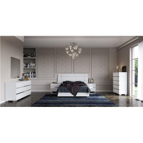 Status Dream Bedroom Set In White High Gloss