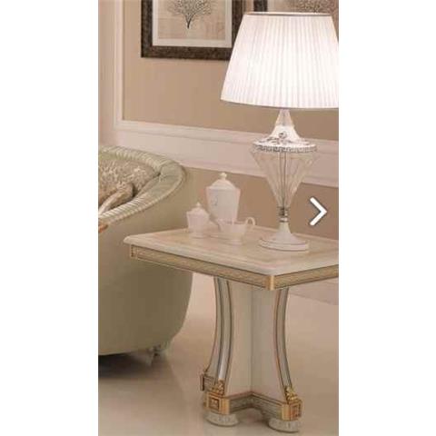 Arredoclassic Liberty Ivory with Gold Italian Lamp Table