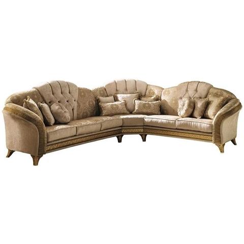 Arredo Classic Melodia Italian Fabric Corner Sofa with Cushion