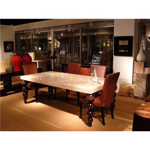 1.8m BUBBLE - Rectangular Marble Dining Table