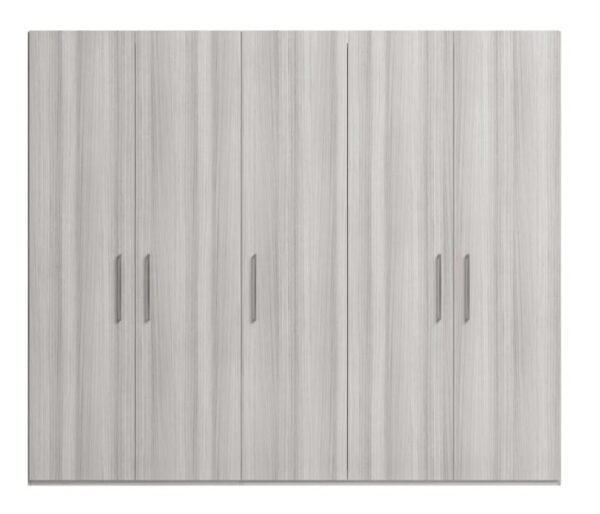 Status Mia Night Silver Grey Italian 5 Door Wardrobe