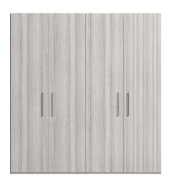 Status Mia Night Silver Grey Italian 4 Door Wardrobe