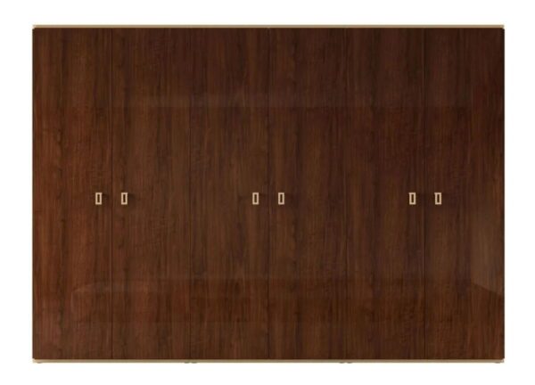 Status Eva Night Walnut Italian 6 Door Wardrobe