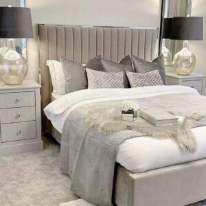 Silver Strip Sapphire Bed