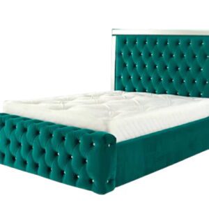 Upholstered Mirror Bed