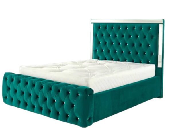 Upholstered Mirror Bed