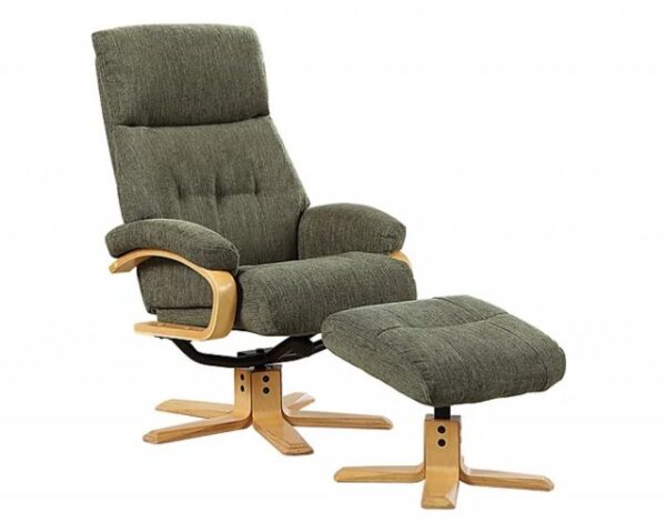 GFA Vienna Swivel Recliner & Footstool