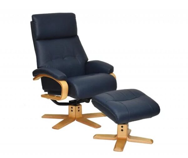 GFA Vienna Swivel Recliner & Footstool - Image 2
