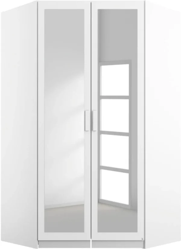 Rauch Rivera White Corner Wardrobe