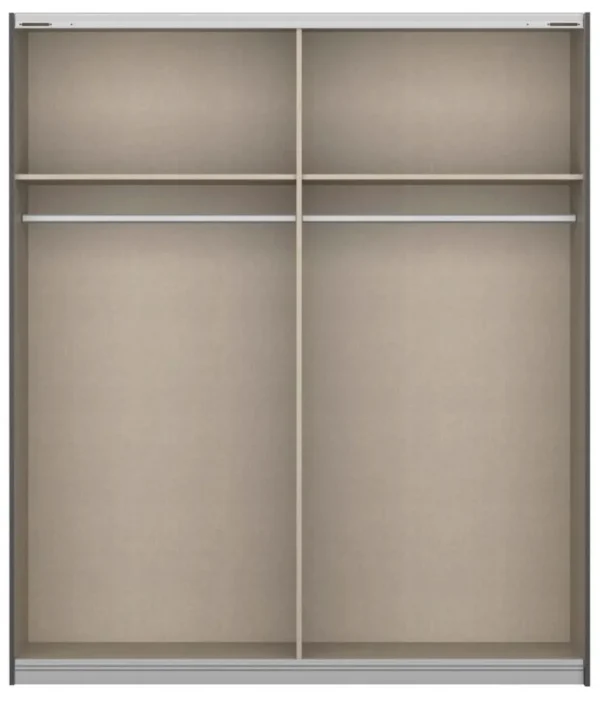 Rauch Borba 4 Door Wardrobe in Grey - 181cm - Image 2
