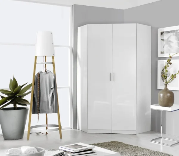 Rauch Celle High Gloss Corner Wardrobe