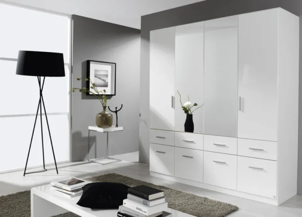 Rauch Celle High Gloss Wardrobe