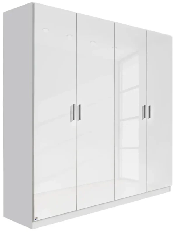 Rauch Celle 4 Door White Gloss Wardrobe - 181cm