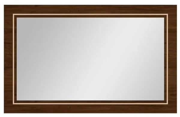 Status Eva Day Walnut Brown Italian Mirror - 135cm x 85cm