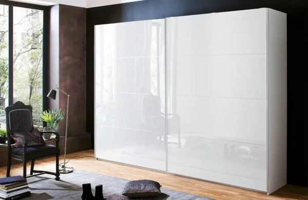 Rauch Zenaya 2 Door Sliding Wardrobe in White - W 226cm