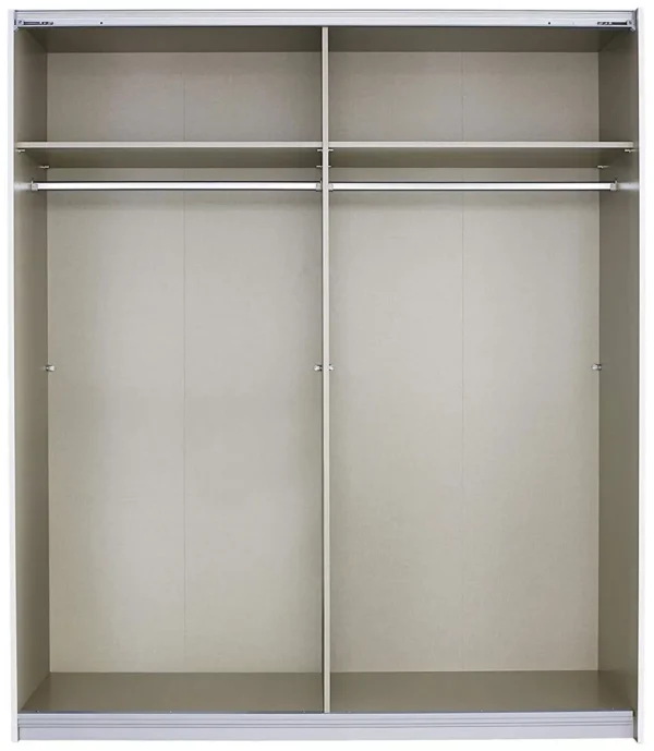 Rauch Alegro 2 Door Sliding Wardrobe in Oak with Partially Mirror - W 181cm - Image 2