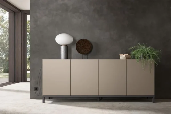 Status Kali Day Taupe Italian 4 Door Buffet Extra Large Sideboard - Image 2