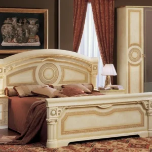 Camel Aida Ivory Italian 5ft King Size Bed